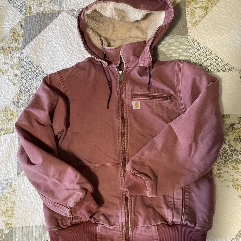 Women pink Carhartt Coat size XL